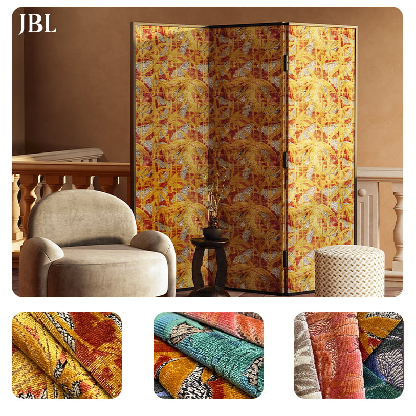 JBL 高品質カットパイルベルベット生地ファッション新コレクション高級デザインモーデンスタイルジャカードベルベットソファ用